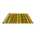 thumbnail image 2 of Ahgly Company Machine Washable Indoor Rectangle Solid Yellow Modern Area Rugs, 3' x 5', 2 of 4