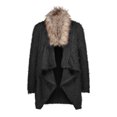 thumbnail image 6 of Ediodpoh Women's Knitted Cardigan for Women Jacket Solid Color Fashion Casual Long Sweater Jacket Plus Size Black XL, 6 of 6