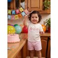 thumbnail image 6 of BemeyourBBs Toddler Baby Girls Birthday Outfit 1st 2cd 3rd Years Old Birthday Clothes Short Sleeve Cake Embroidery T Shirt Tops with Plaid Shorts Set 2Pcs Toddler Girl Summer Outfit, 6 of 9