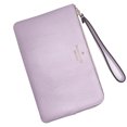 thumbnail image 3 of Kate Spade New York Women's Leila Pebbled Leather Medium Top Zip Wristlet (Lilac Moonlight), 3 of 4