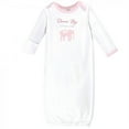 thumbnail image 4 of Touched by Nature Baby Girl Organic Cotton Long-Sleeve Gowns 3pk, Elephant, 0-6 Months, 4 of 4