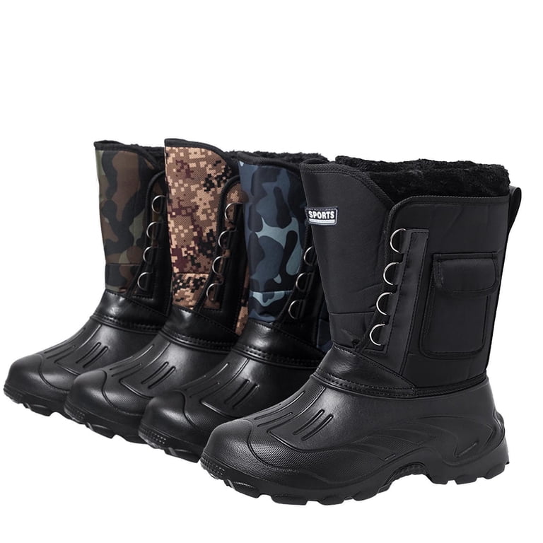 Patlollav Mens Winter Snow Boots Waterproof Warmest Plus  display picture 1