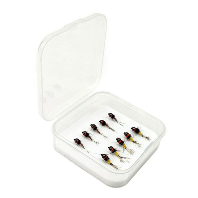 10 piezas de señora de pesca con mosca de metal ganchos de mosca ligera realistas para jigs de agua dulce de agua dulce salmón de salmón de salmón Estilo C