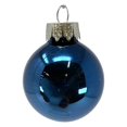 thumbnail image 2 of 1.25 Inch (30mm) 40 count Shiny Midnight Blue Glass Ball Christmas Ornaments, 2 of 5
