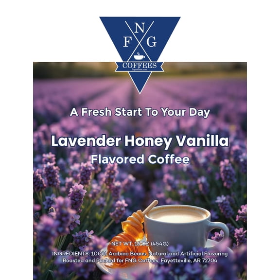 FNG Coffees- Lavender Honey Vanilla Coffee- Ground