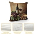 thumbnail image 4 of Orinice Wine Grapes Table Graphic Decorative Cushion Throw Pillow Cover for Home Couch Living Room Sofa - Aesthetic Decor, High-Quality 1PC 22x22in, 4 of 5
