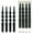 Black, variant on FCMSHAMD 9.8 Inch Spiral Taper Candles Set of 4 Burn Time 6 H Unscented Smokeless for Wedding Dinner Decoration Candle Sticks