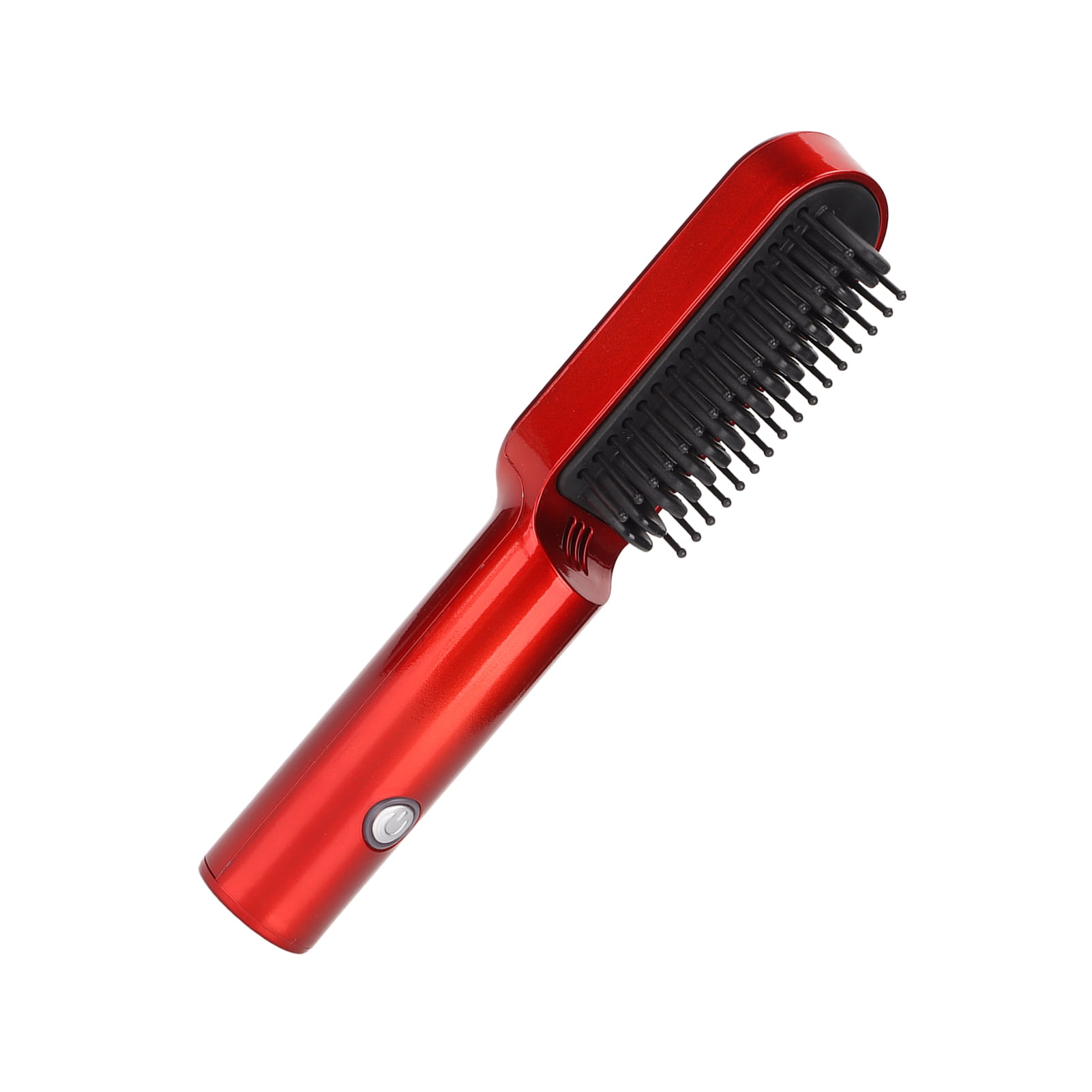 Hair Straightener Comb Cordless Hair Straightening Curling Brush Evenly Quickly Heating Electric Comb For Straight Curly Hair Security Heat