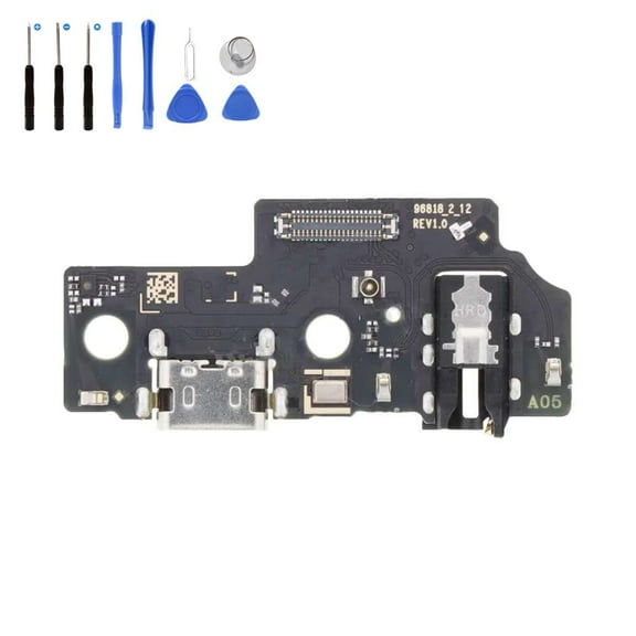 Eutoping USB Charging Port For Samsung Galaxy A05 A055 Dock Connector Charger Board Flex Cable Assembly Replacement with tool