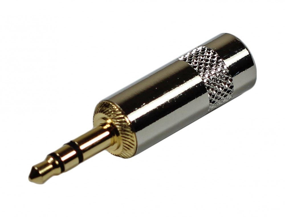 Castline Gold 3.5mm TRS Straight Balanced Stereo Patch Cable Mogami Neglex 2549 (3 Ft)