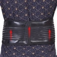 thumbnail image 4 of Cinturón de terapia magnética autocalentable para la cintura, soporte lumbar, transpirable, unisex (negro L), 4 of 14