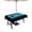 Black, variant on Outdoor Tablecloth with Umbrella Hole, Blue Game Handle Spillproof Waterproof Outdoor Table Cover, Video Gamer Console Earphones Black Patio Tablecloths for Party Picnic Camping, Rectangle 60"x120"