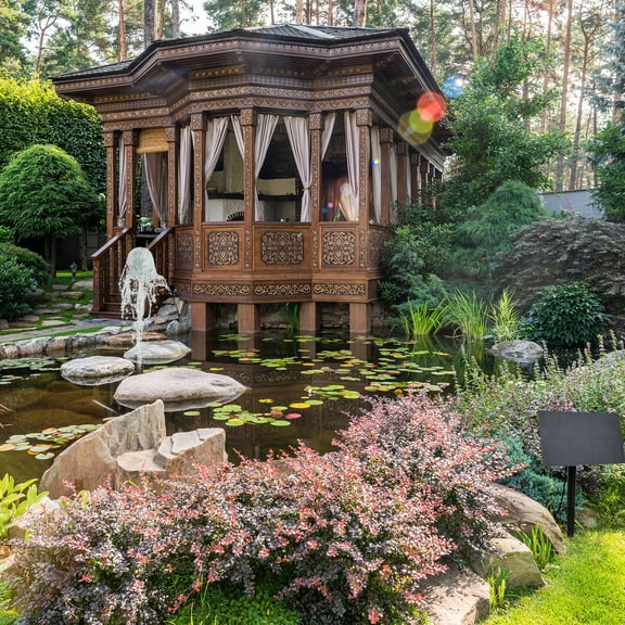 Niceauty 1Set Outdoor Solar Powered Water Fountain Pump for Garden Pond Decoration