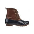 thumbnail image 2 of Josmo Unisex Youth Winter Two-Tone Waterproof Lace-Up Duck Boot - Navy, 1, 2 of 5
