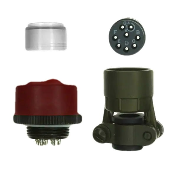 851-06EC12-8S50 Circular Connector Plug 8 Position Gold Female Sockets Solder Cup :RoHS