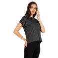 thumbnail image 3 of Inkmeso Drop Shoulder Round Neck T-shirt For Womens Casual Relax Fit Summer T-shirts, 3 of 7