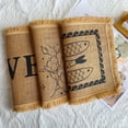 thumbnail image 5 of Nvzi Manteles individuales de yute, manteles para mesa de comedor, protectores de superficies,accesorios de decoración de cocina (juego de 4, tamaño 17,7 x 11,8 pulgadas, A01), 5 of 5