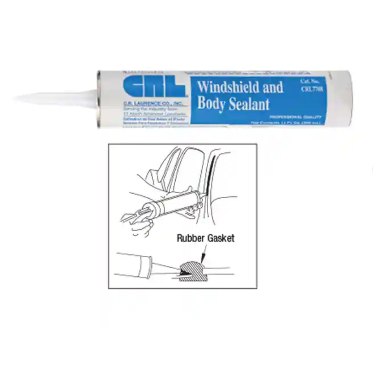 C.R. Laurence CRL7708 Black Windshield and Body Sealant, 1 Pack - image 5 of 6