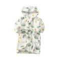 thumbnail image 2 of LYMAYTER Toddler Hooded Bathrobe for 1-12Y Kids Soft Premium Fuzzy Robes Teen Print Sleepwear Bathrobe, 2 of 7