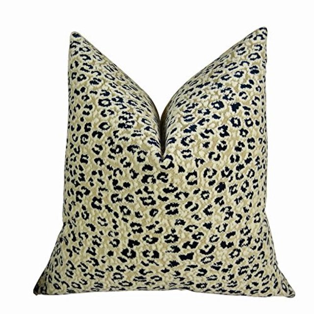 Plutus Soft Cheetah Handmade Throw Pillow , (Double sided 20" x 30" Queen)