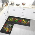 thumbnail image 5 of Color Art Anti-Fatigue Kitchen Mats Set of 2, Padded Kitchen Mats and Rugs, Kitchen Standing Mats Black Kitchen Rug Waterproof Non-Slip Kitchen Sliders for Kitchen, Laundry Room 17x30+17x47 Inch, 5 of 6