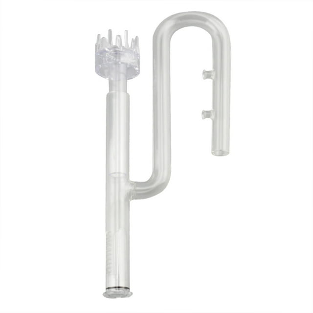 Yeacher Glass Transparent Tube Inflow with Surface Skimmer for Plants Aquarium Canister Filter Inflow Glass Tube Outer Diameter 17MM