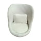 thumbnail image 4 of Accesorios de fotografía para recién nacidos, sofá de tela suave para bebé, silla, cojín de fondo para posar Blanco con almohada, 4 of 9