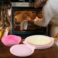 thumbnail image 4 of HEALEEP 3pcs Silicone Cake Baking Tray Round Shaped Molds for Home Bakers, 4 of 8