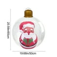 thumbnail image 3 of Hometravel Inflatable Christmas Ball Decor, Thickened Transparent PVC Holiday Decoration, Large Outdoor Toy Sphere for Party and Garden Display, 3 of 6