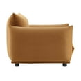 thumbnail image 3 of Modway Copious Performance Velvet Armchair in Cognac, 3 of 7