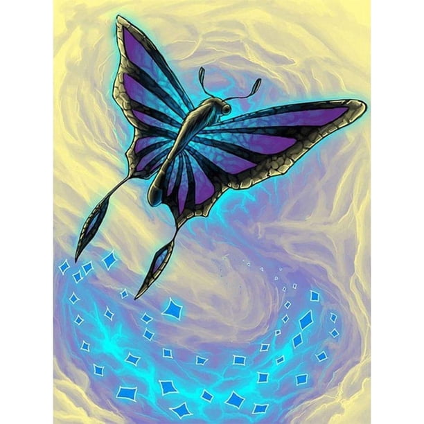 Taladro diamante pintura (DE4846) mariposa mosaico Kit completo punto de cruz costura 45x60cm FLhrweasw Nuevo