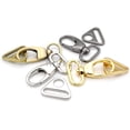 thumbnail image 4 of 2 Sets Fat Swivel Snap Hook with Triangle Rings Push Gate Lobster Claw Clasp for Purse Bags Sewing Accessories (1 1/2 Inches, Gunmetal), 4 of 6