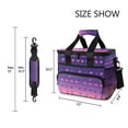 thumbnail image 3 of FORMRS Insulated Cooler Bag 24 Cans Capacity Soft Leakproof Lunch Box with Side Pockets, Gradient Love, 3 of 7
