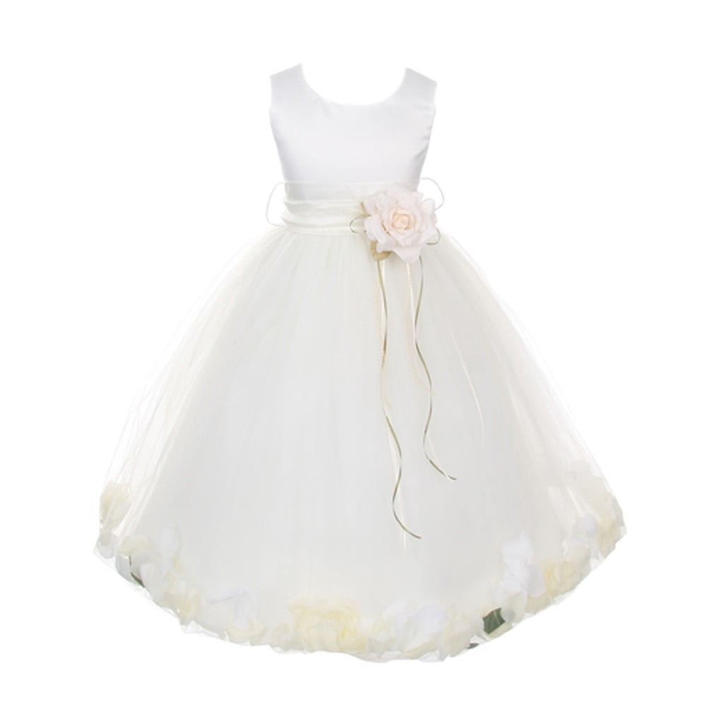 rose gold flower girl dress walmart