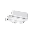 thumbnail image 4 of Clear Acrylic Floating Foldable Wall Shelf for Bathroom, Cosmetics, Towels, and Small Organizers – No Drilling Mount Storage Shelf, 4 of 4