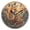Black, variant on Foxes in Flower Ring Round Wall Clock Battery Operated Silent Non-Ticking Bedroom Office Kitchen Home School Decor 10"(Gold)