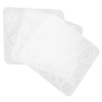 Raindrops  3 Sets Silicone Molds for Resin Strawberry Fondant Dice Jewelry White