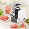 thumbnail image 3 of Molinillo eléctrico de carne, 2300 W máximo, relleno de salchichas resistente con 2 cuchillas, 3 platos de molienda, tubo de salchichas y kit de Kubbe, picadora de carne de cocina en casa con mango, 3 of 5