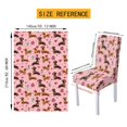 thumbnail image 7 of TSOVTHRID Dachshund Dog Love Heart Print Tablecloth with Chair Covers Set of 4, Removable Rectangle Table Cloth and Seat Slipcover for Home Kitchen Holiday Valentine's Day Decor, 7 of 7