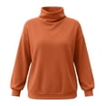 thumbnail image 7 of Oversized Mock Neck Sweatshirt for Women Pullover Long Sleeve Basic Casual Everyday Fall Winter Top, 7 of 7