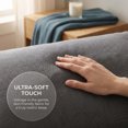 thumbnail image 4 of Unique Bargains 2 Pack Cotton Pillowcase Envelope Closure Bedding Dark Gray - Light Gray, 4 of 5