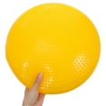 thumbnail image 4 of SHISUYAN Inflated Stability Wobble Cushion Extra Thick Core Balance-Disc Wiggle Seat for Improving Core Strength Relieving Back Pain with Random Color Air Inflator (Yellow), 4 of 9
