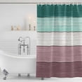 thumbnail image 4 of Purple Green Wood Grain Waterproof Fabric Shower Curtain,Rustic Retro Wooden Plank Waterproof Fabric Shower Curtain for Bathroom Curtains Bathtubs Hotel Shower Curtains with 12 Hooks Extra Long 72x96, 4 of 8