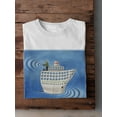 thumbnail image 3 of Waves T-Shirt Men -Askin Ayrancioglu Designs, Male XX-Large, 3 of 4