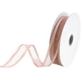 thumbnail image 3 of Gold-Lined Satin Edge Organza Ribbon, Blush, 5/8-Inch, 25-Yard, 3 of 3