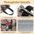 thumbnail image 4 of Pioneer Flower Floral Print Pattern Insulated Lunch Bag for Women & Adults,Large Portable Soft Cooler Lunch Bag,Thermal Food Storage Tote with Pearl Cotton,8.66L,8.75x5.75x9.5 Inch, 4 of 6