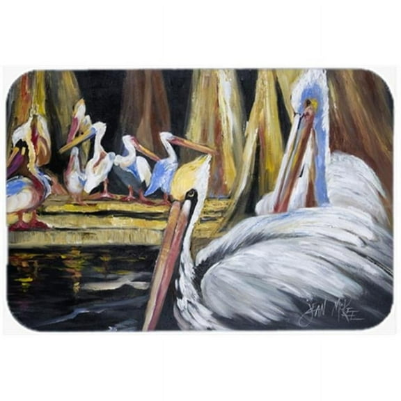 Carolines Treasures  Pelicans Glass Cutting Board- Large