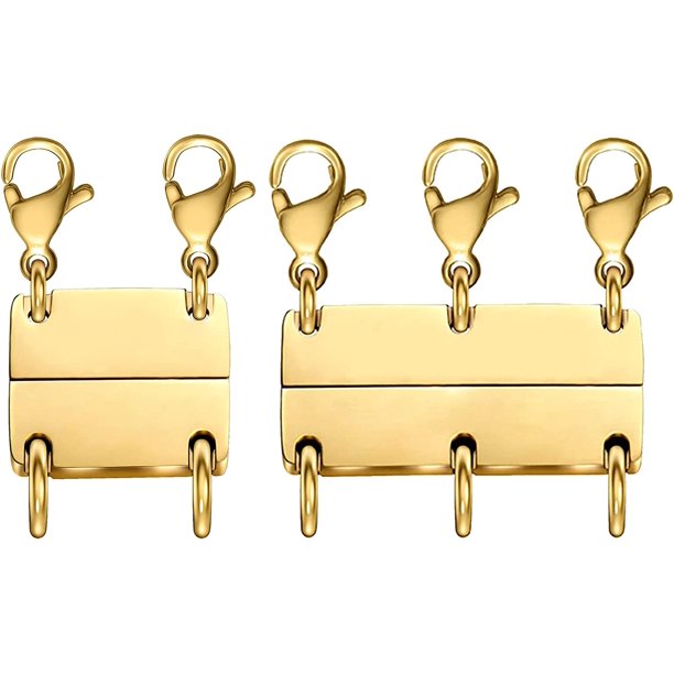 Layered Necklace Clasp 18K Gold and Silver Necklace Separator for