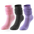 thumbnail image 2 of Oksale Womens Slouch Socks Scrunch Stacked Socks Purple, 2 of 3
