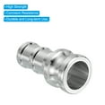 thumbnail image 4 of Uxcell 2 Pack 1.5" Aluminum Cam Lock Fittings - Male Adapter x Female NPT Thread, Quick Disconnect Coupling Cam Lock Hose Fitting, Corrosion Resistant (Part E Cam Groove Type), 4 of 5